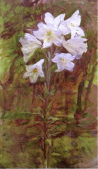 Ellen Day Hale Lilies. Private collection. oil painting image